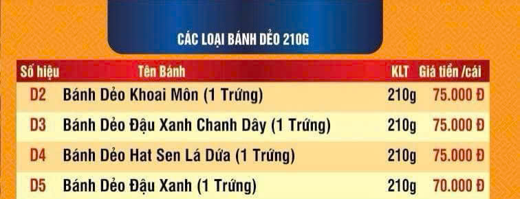 các loại bánh dẻo